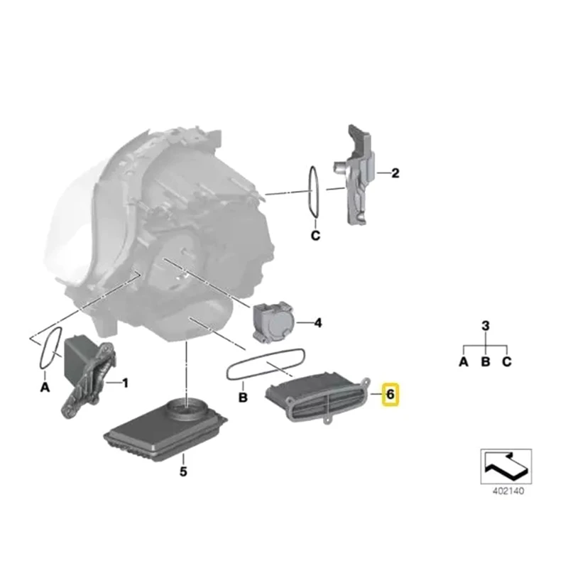 63117381018 New LED Adaptive Light Control Module For BMW 5 Series F07 GT LCI F10 F11, 7381018 7427611 7440878 7409580