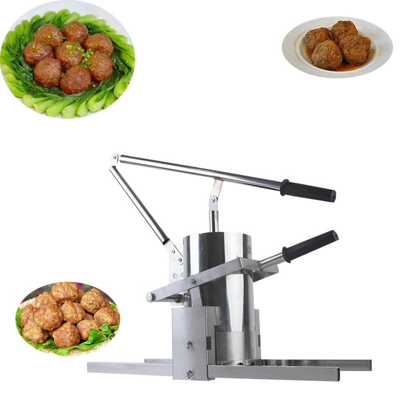 Chinese Factory Manual Wooden Wood Meatball Pork Kebab Satay Skewer Maker Machine