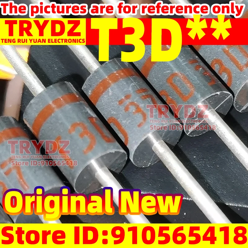 20-5 piezas Diodo T3D Japonés con anillo de colores rojo, amarillo, verde, plateado, blanco, azul para mantenimiento de energía de plasma en televisores LCD (fallos)