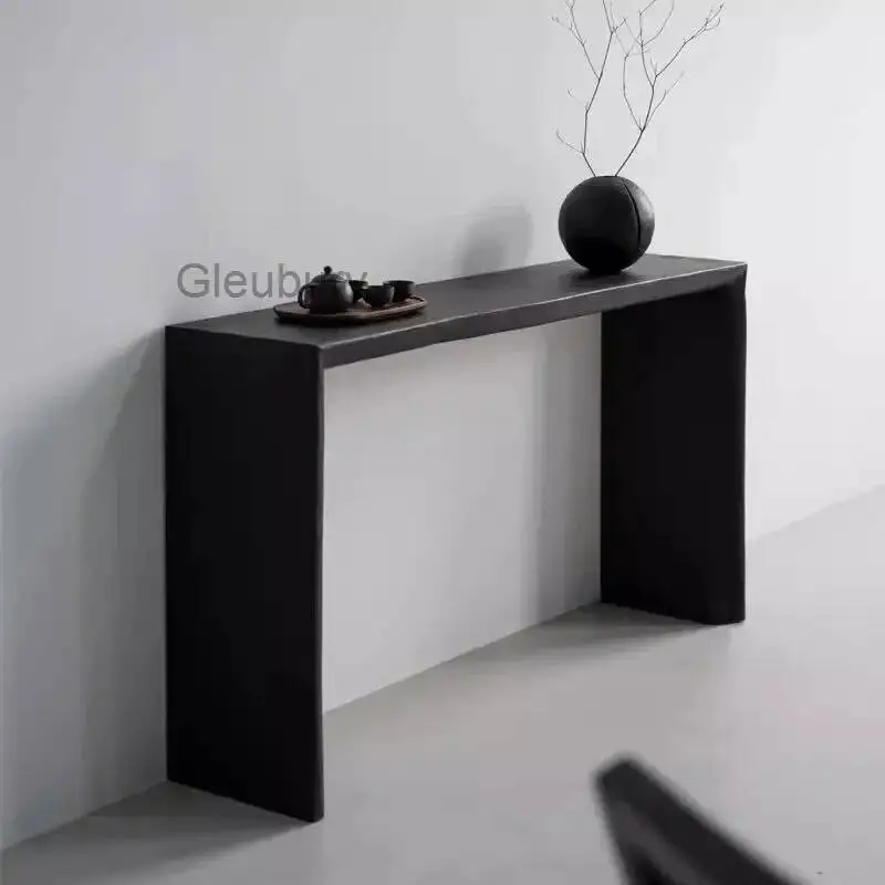 Modern Simplicity Household Against The Wall Solid Wood Long Table Light luxury Placed Items Decoration Ash Wood Long Table