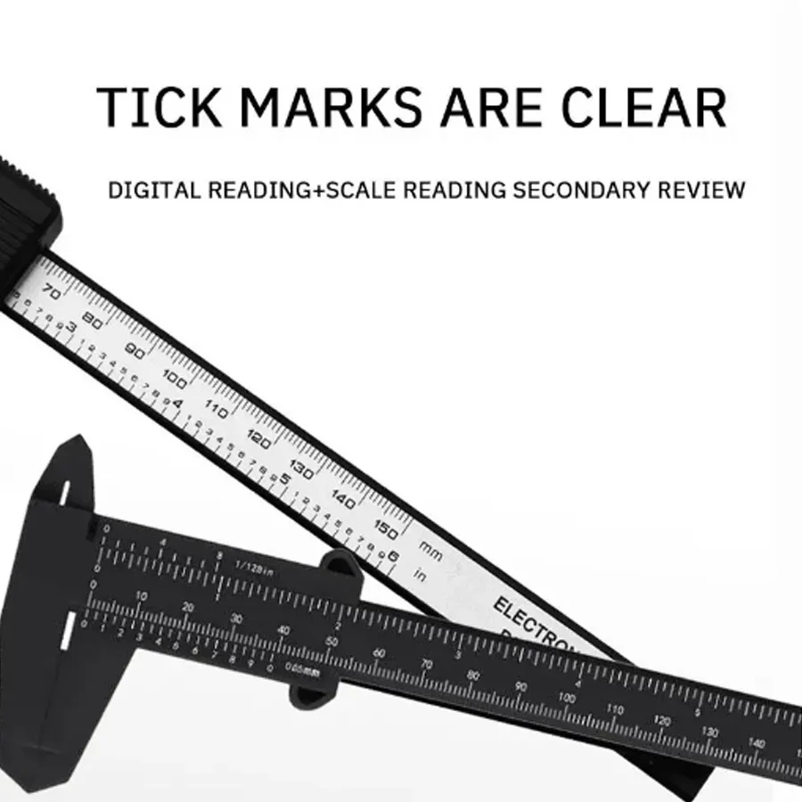 Plastic Vernier Caliper Caliper Mini Text Play Caliper Student Vernier Ruler 0 to 150mm Measuring Tool NEW