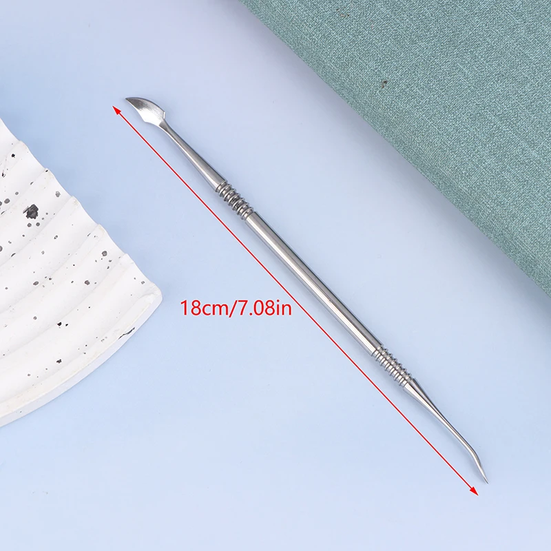 Cuchillo para tallar cera de doble cabeza, cuchara para tallar, equipo de laboratorio Dental, herramienta de práctica de cera para tallar, herramientas artesanales hechas a mano