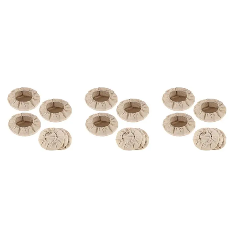 HLZS-15X Forro de tela redondo para cesta de fermentación de pan, tela para fermentación de masa de pan de levadura, cubierta de tela para cesta de pan de ratán natural