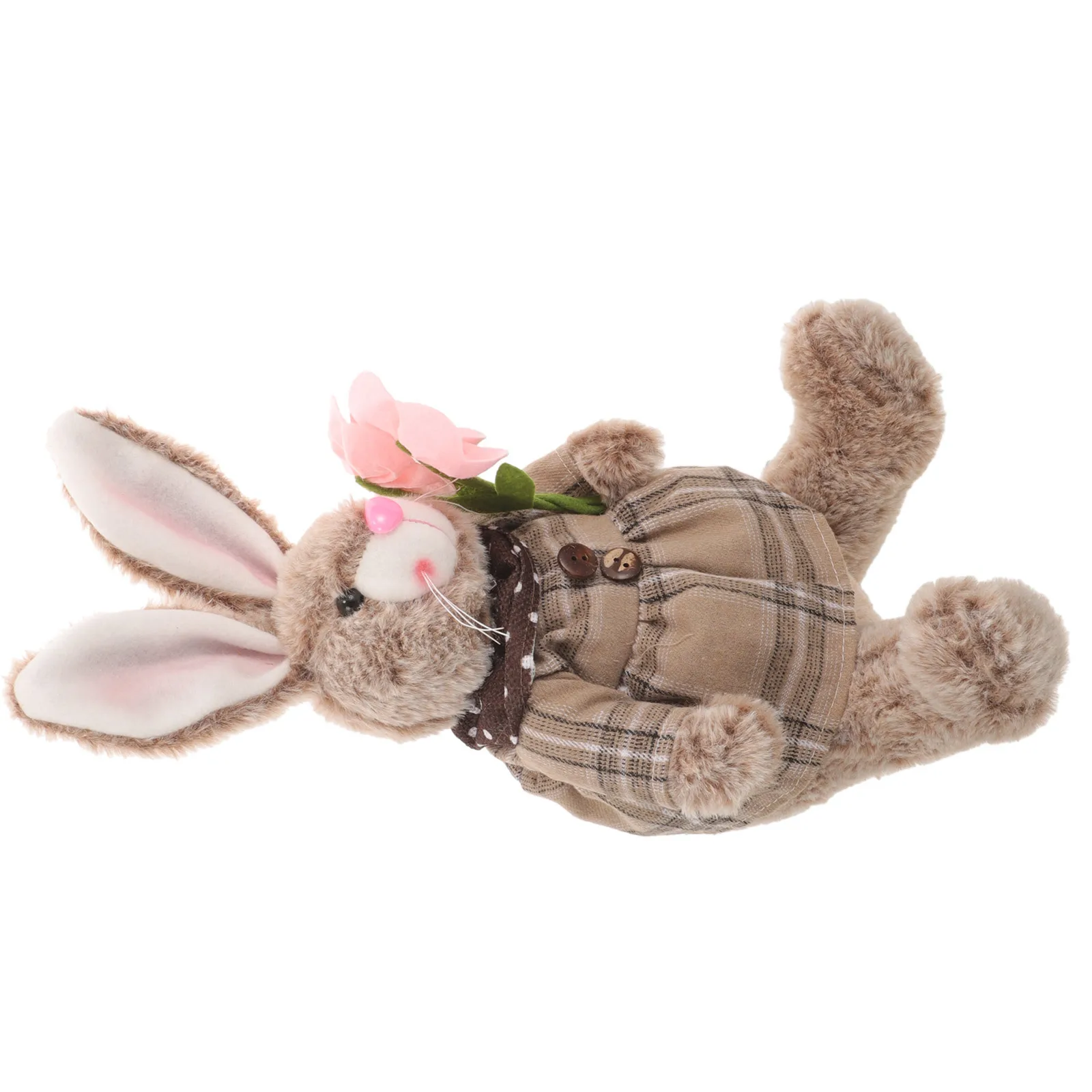 Adorable Stuffed Rabbit for Easter Celebration - Lifelike Bunny Design Festive Decoration for Home Table Sofa Bed Shelf Display