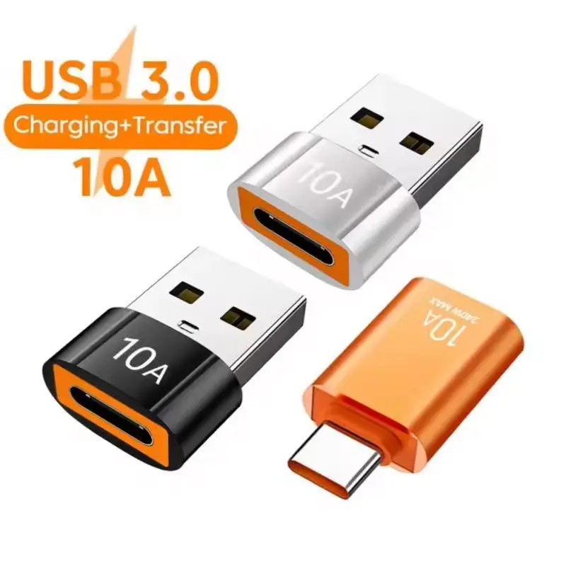 10A OTG نوع C أنثى إلى USB ذكر USB 3.0 إلى Type-C محول شحن سريع محول البيانات لأجهزة الكمبيوتر المحمول Xiaomi Samsung Oneplus #2