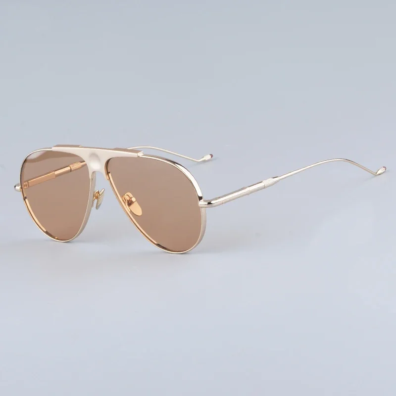 

JMM ins DAIDO Alloy Большие овальные солнцезащитные очки в тонкой оправе для мужчин и женщин Высококачественные брендовые дизайнерские оптические роскошные очки UV400