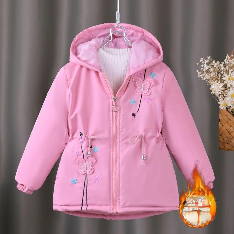 

Girls Winter Jacket Parkas Thick Children Cotton Coat Teen Fleece Warm Windbreaker Outerwear Kids Clothing Outerwear & Coats Q75