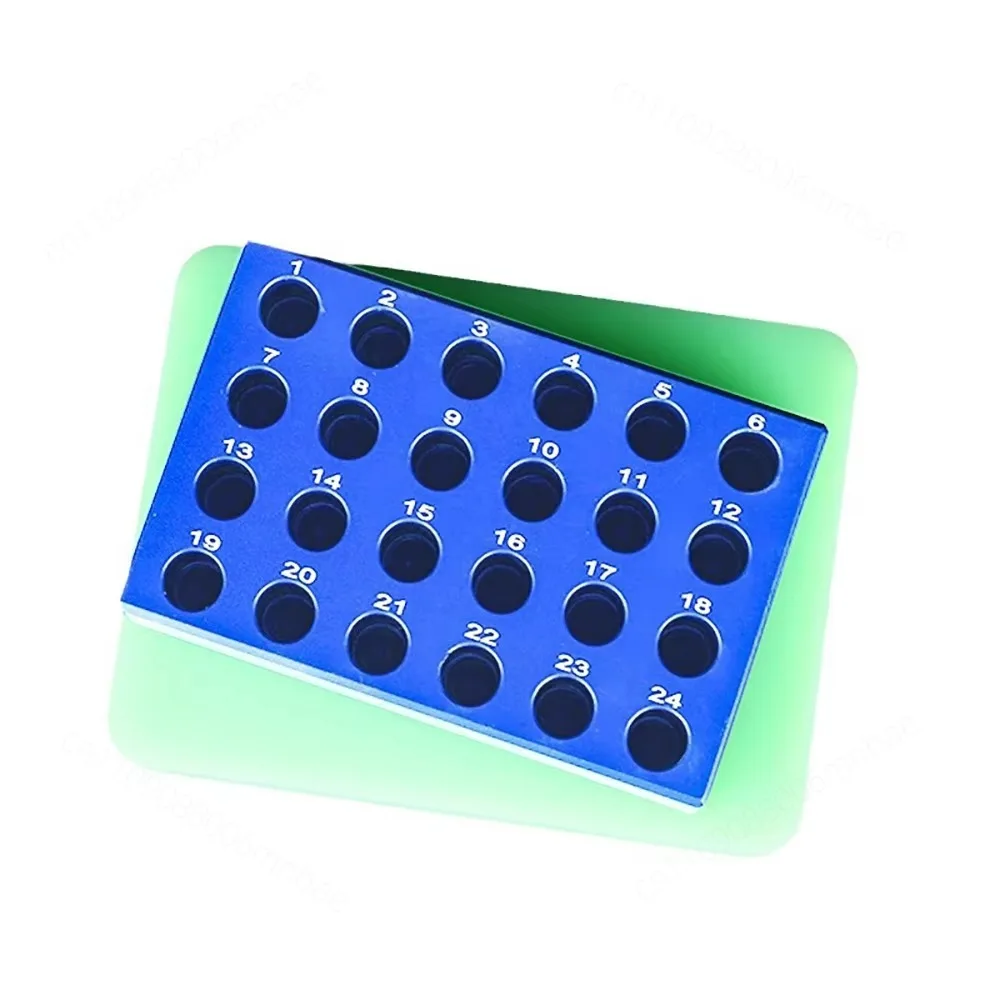 0.2 Ml 96 Well Laboratory Grade Aluminum Cooling Block PC Plate & Microtubule Cooling Block Laboratory Insulated Ice Box Ice Box