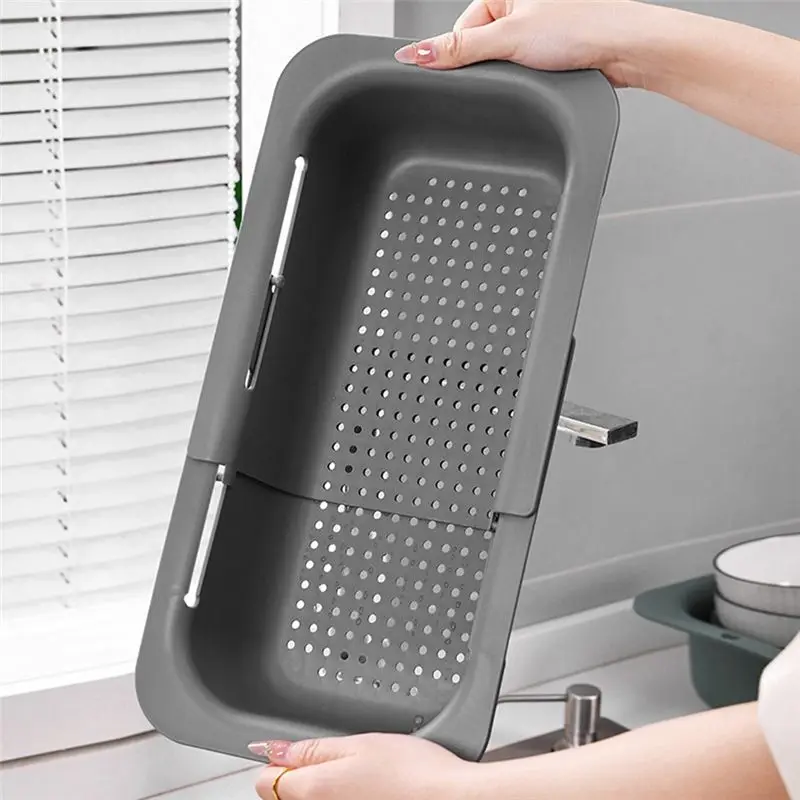 YLS-The Fruit And Vegetable Filter Basket That Can Be Extended Above The Sink Can Be Washed By A Dishwasher.