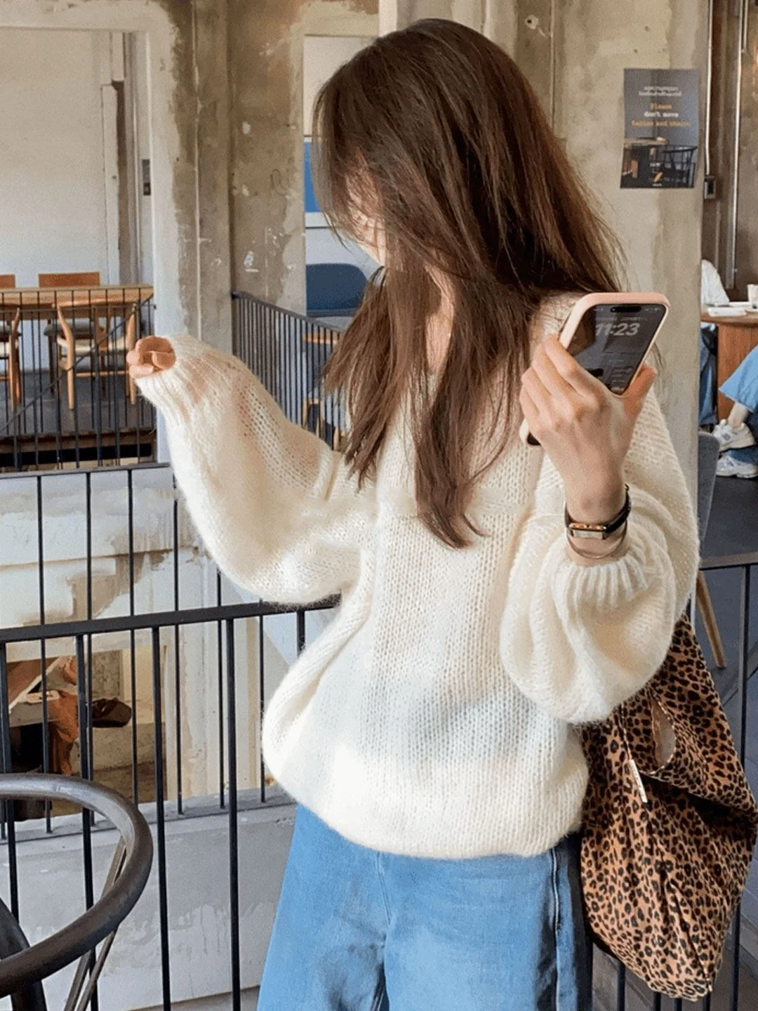 

Вязаный свитер оверсайз в корейском стиле для полных женщин, повседневный, модный, свободного кроя, весенний сезон