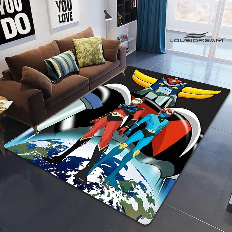 

UFO ROBO GRENDIZER GOLDORAK Printed carpet non-slip carpet bedroom decor outdoor rug Yoga mat bedroom decoration birthday gift