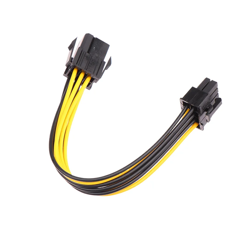 

Адаптер питания 6-контактный на 8-контактный адаптер, 6-контактный разъем PCI-e «папа» на 8-контактный разъем «мама» для 8-контактной видеокарты графического процессора