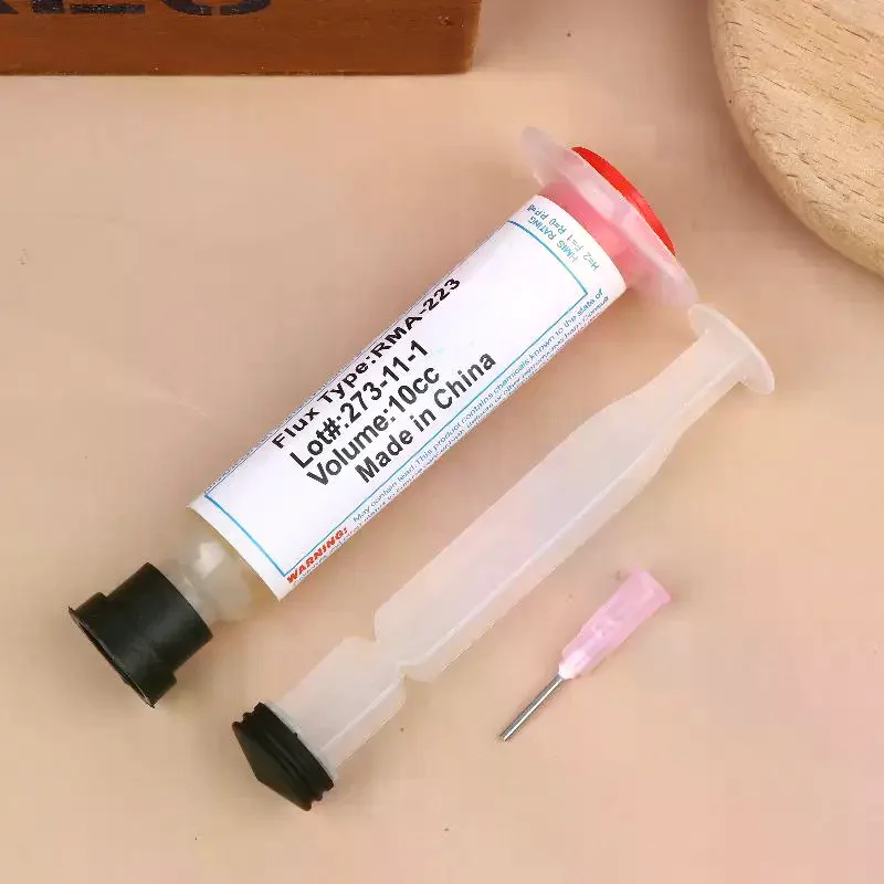 10ml Flux For Soldering With Flexible Tip Syringe Solder Paste Flux Grease Repair Solde No Cleaning Welding Repair Tools