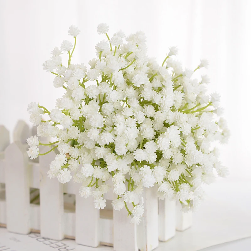 

1-2Bundles Artificial Gypsophila Flower Simulation Gypsophila Flower Branches DIY Floral Wedding Bride Bouquets Birthday Gifts