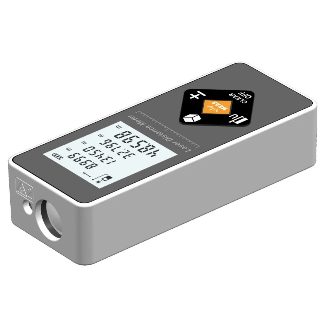 

Handheld 3-in-1 high-accuracy laser measuring tool powered by a lithium battery for room measurements