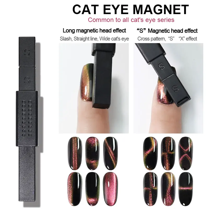 Cat Eye Magnet Stick Manicure UV Gel Line Strip Multi-function Magnet Board Nails 3D Effect Polish Gel Nail Art Dedicated Tool