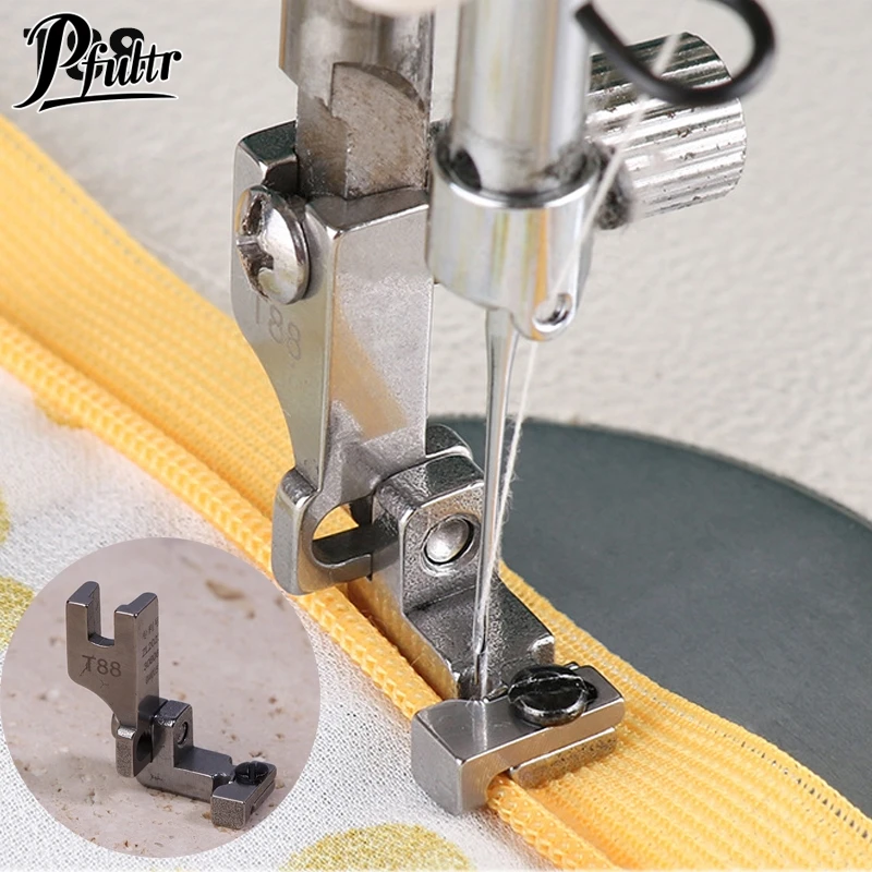 T88 Industrial Sewing Machine Lockstitch Single-Sided Invisible Zipper Presser Foot Edge Blocking Adjustable Presser Foot