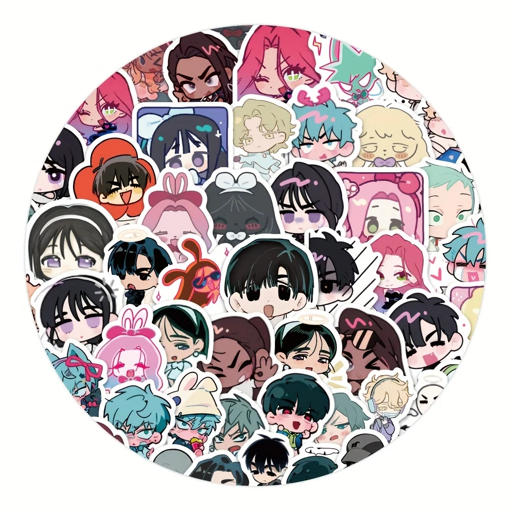 The same style 5-pack stickers, 100 pieces per pack, a total of 500 pieces of special-shaped stage stickers - AlienStage - cute