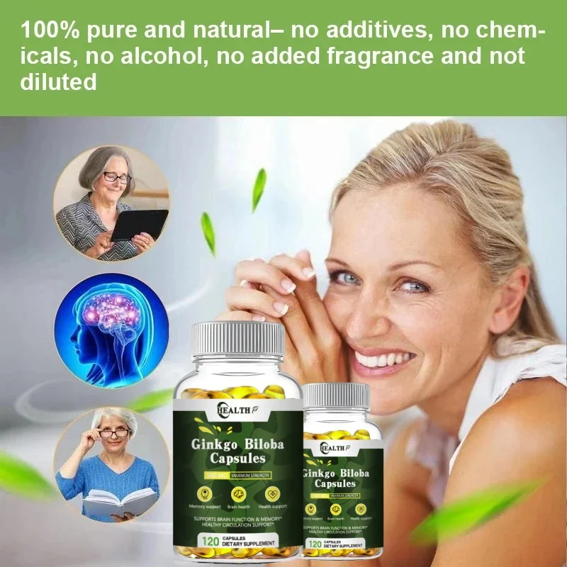 Hot Selling Organic Nutricost Ginkgo Biloba 500mg, 120 Capsules - Extra Strength Ginkgo Biloba Extract - Gluten Free