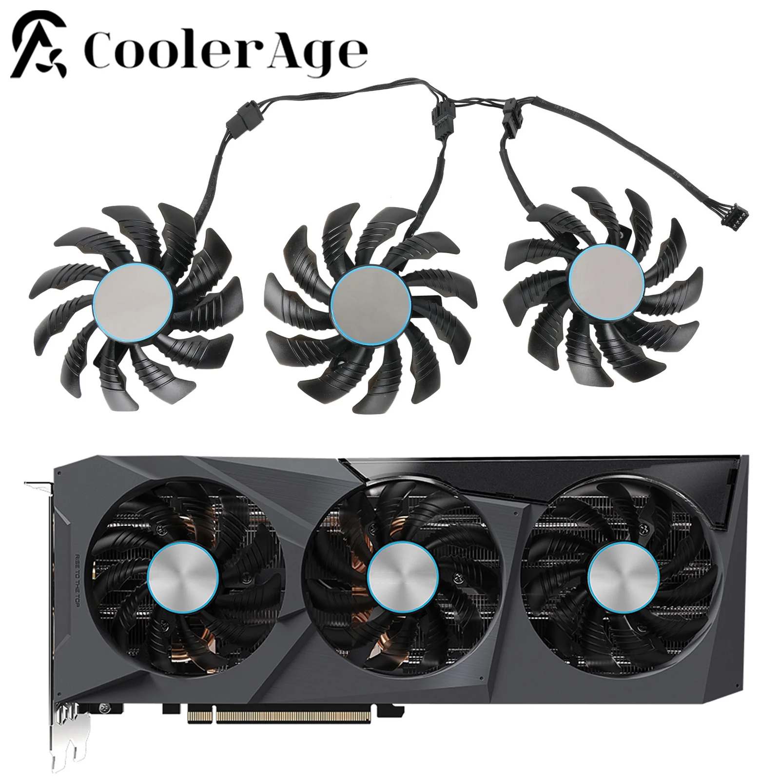 New Original Video Card Fan For  Gigabyte Radeon RX 6700XT 6600XT 6600 RTX 3070Ti 3070 EAGLE 78MM PLD08010S12HH GPU Fan