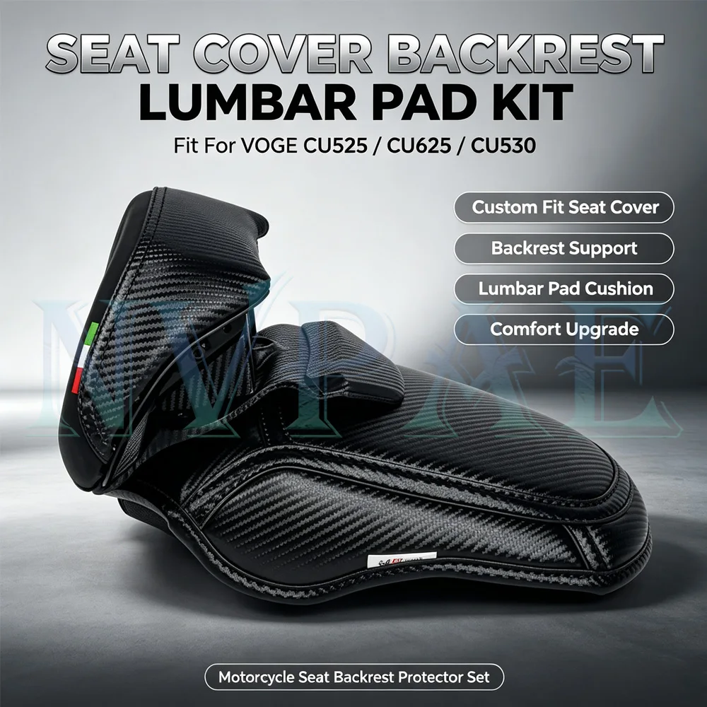 For VOGE CU525 CU625 CU530 Custom Fit Seat Cover Backrest Support Lumbar Pad Cushion Comfort Upgrade Motorcycle Seat Backrest