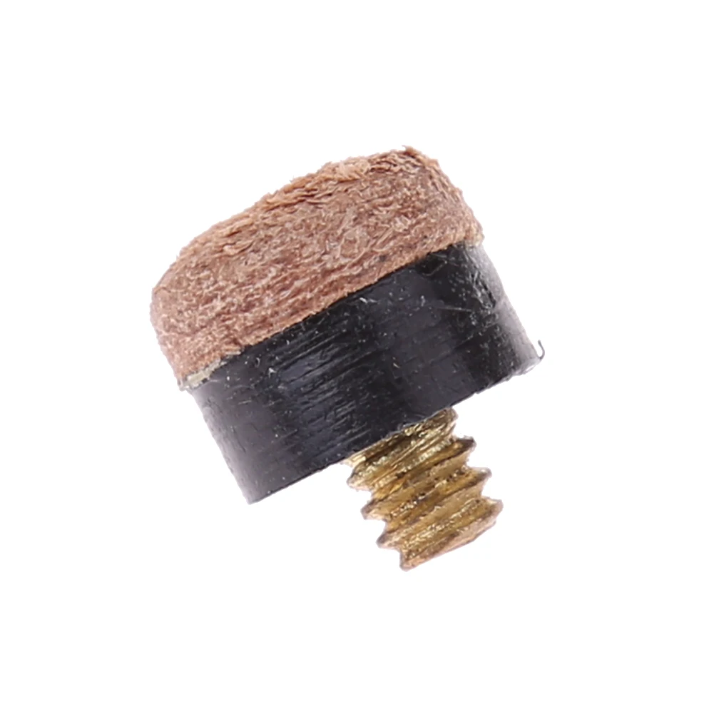 10 قطعة قضيب البلياردو نصائح المسمار على 10 مللي متر السنوكر القطب رؤساء استبدال البلياردو جديلة رئيس أجزاء مجموعة القطب إصلاح الملحقات