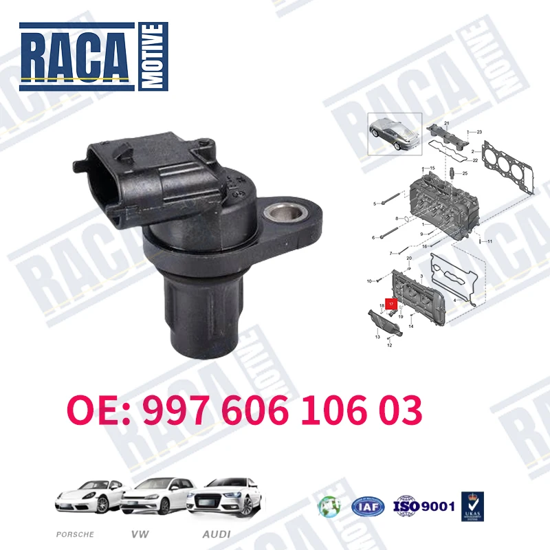 For Porsche 911 Boxster Cayenne Cayman Engine Camshaft Position Sensor 99760610603 99760610600 99760610601 99760610602