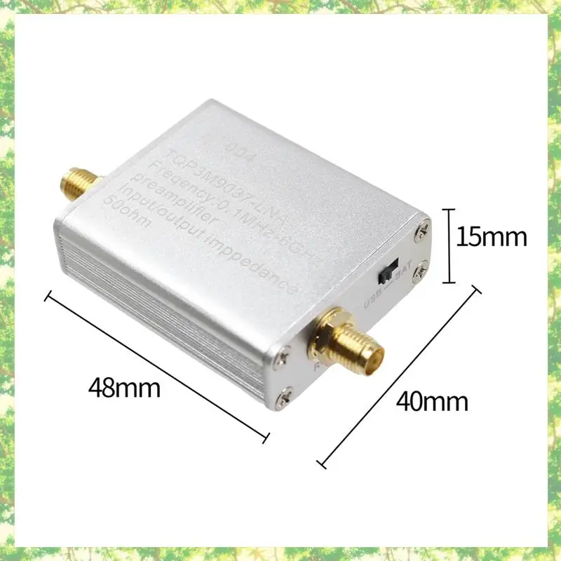 Amplificador de bajo ruido de banda completa Smart-100K-6Ghz, preamplificador de alta ganancia de 20Db, módulo LNA para Radio SDR definida por software y RF