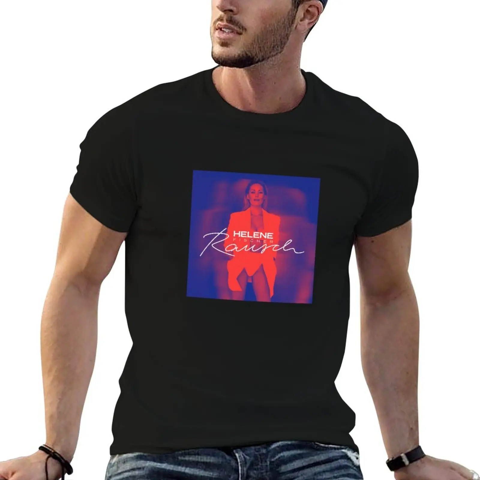 Helene Fischer - Rausch Never Enough T-Shirt vintage summer tops t shirt for men