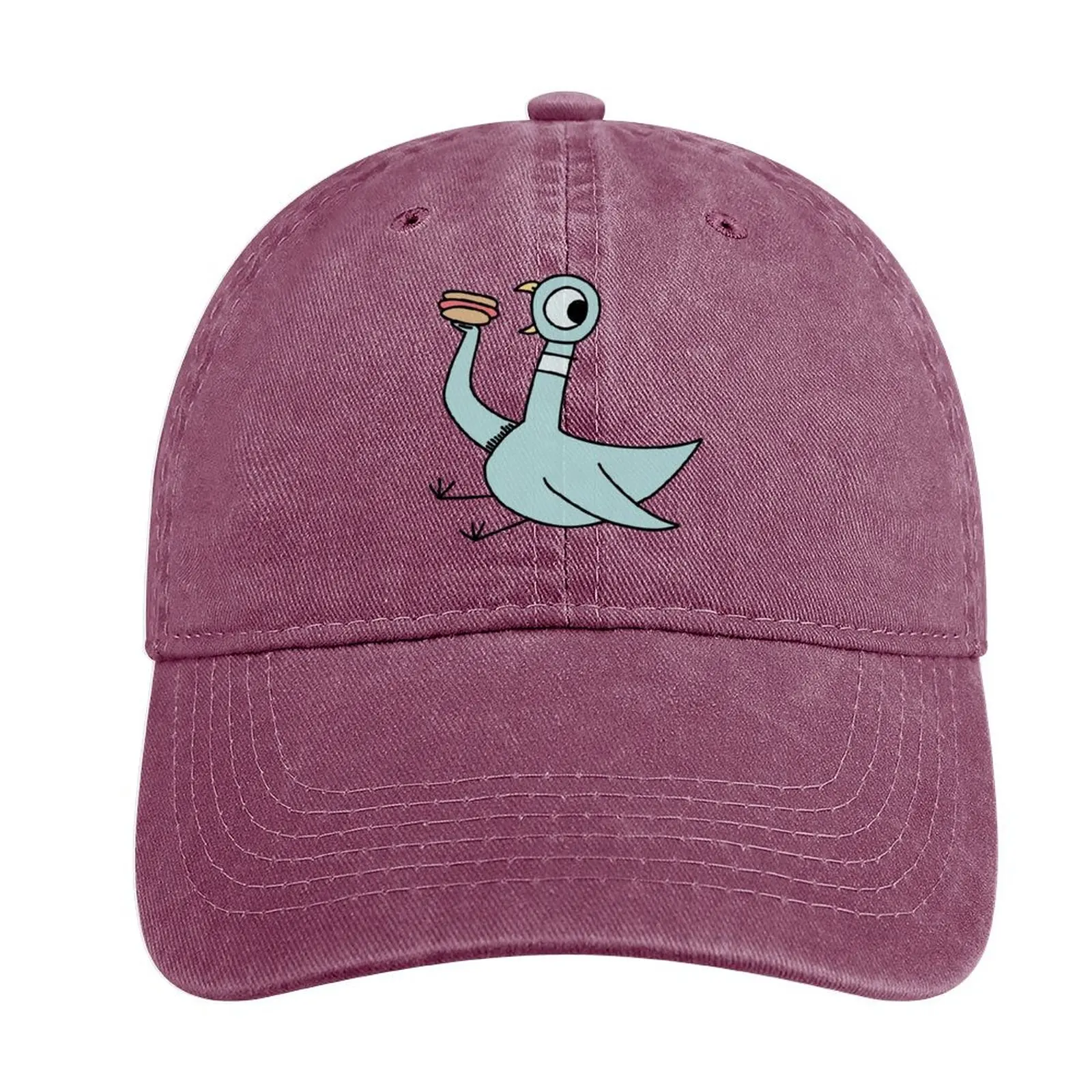 Don't Let The Pigeon with a hotdog fan art Cowboy Hat New Hat Fashion Beach dad hat hard hat Elegant Women'S Hats Men'S