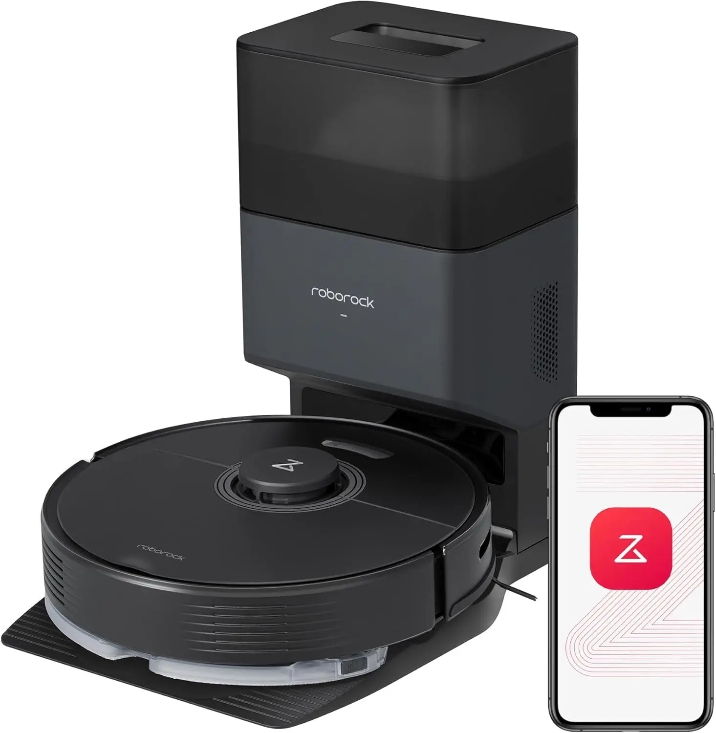 Robot Vacuum and Mop with Auto-Empty Dock Pure, Hands-Free Cleaning for up to 7 Weeks, APP-Controlled Mopping, 4200Pa Suction