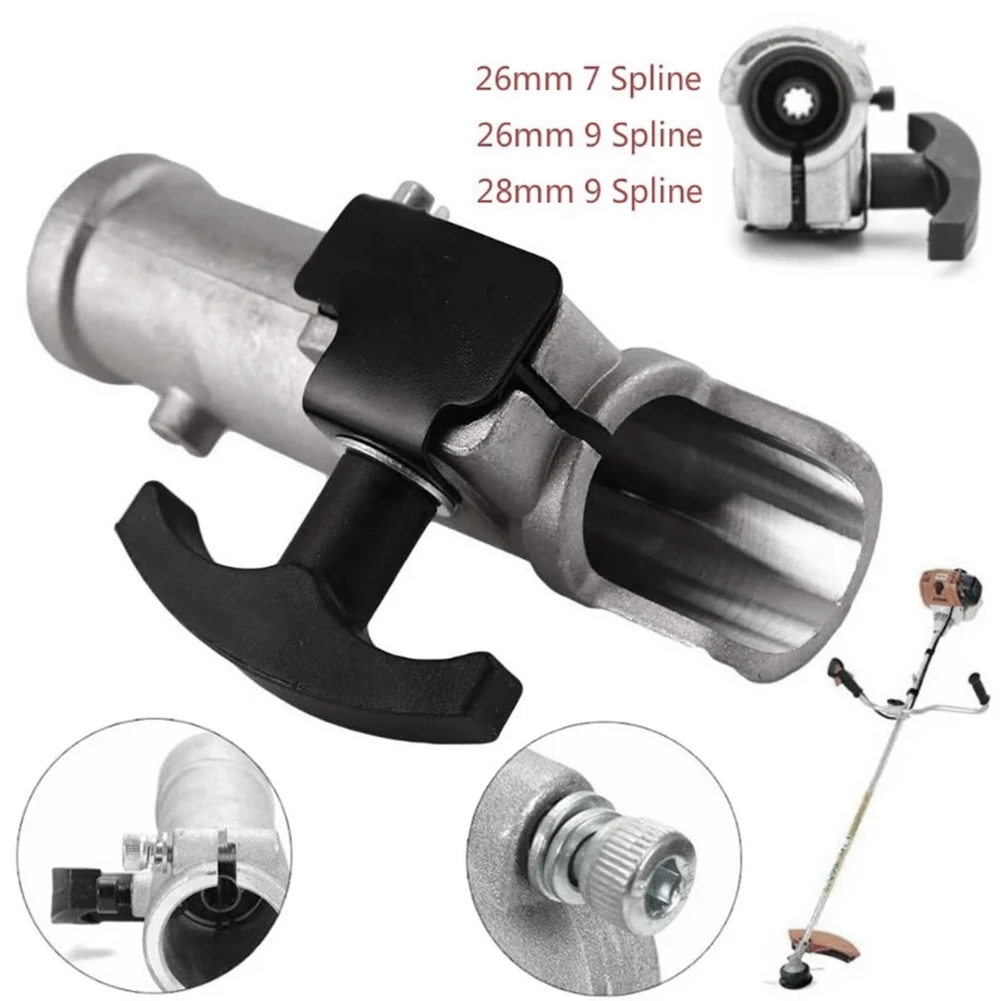 A38M Shaft Connector Joining Clamp,Lawn Mower Brush Irrigation Hedge Trimmer Brush Cutter Accessories 28mm 9 Spline