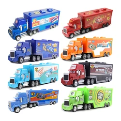 Disney Pixar Cars Container Trucks Mack Toy Car Ramirez Racing Lightning McQueen 1:55 Die Cast Model Children's Birthday Gifts