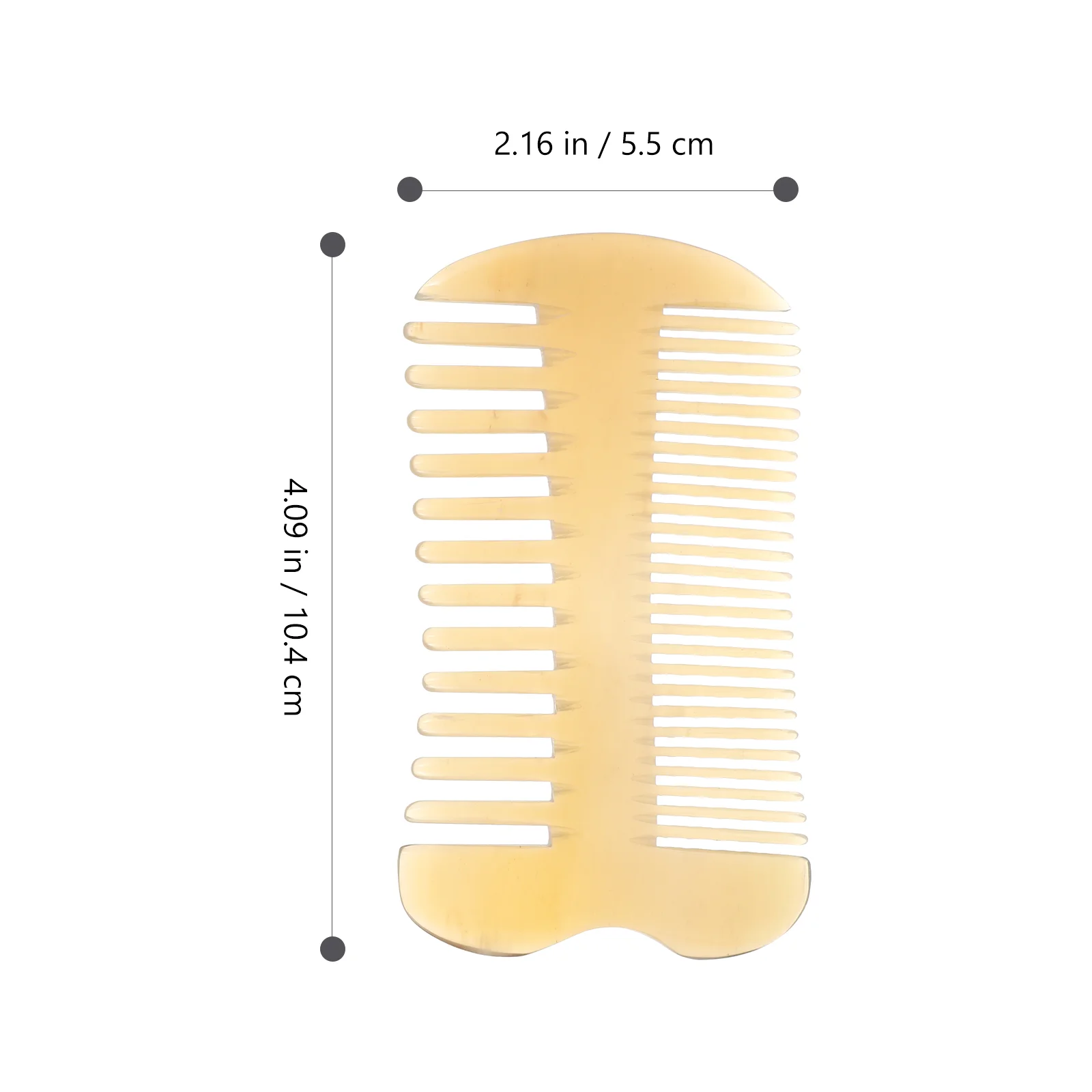 Massage Comb Guasha Scraper Natural Horn Combs Wide Tooth Hair Massager OX