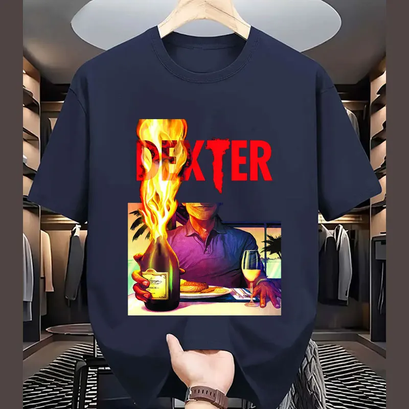 Playeras Dexter Morgan, camiseta con estampado vintage, ropa unisex, estilo rock de película famosa, camisetas de manga corta a la moda