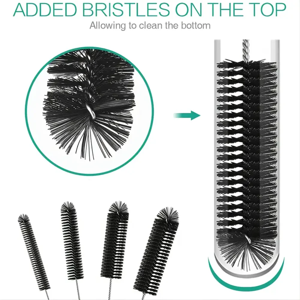 10pcs Bottle Cleaning Brushes Multifunctional Reusable Straw Cleaning Brush For Narrow Neck Bottles Cups