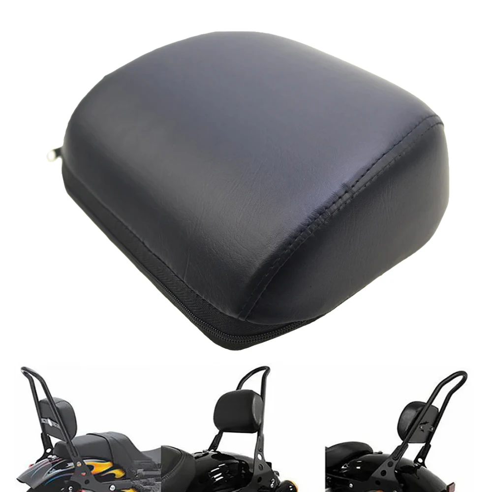 Motorcycle Rear Backrest Sissy Bar Cushion Pad Fit For Harley Sportster XL883 XL1200 2004-up 2005 2006 2007 2008 2009 2010 2011