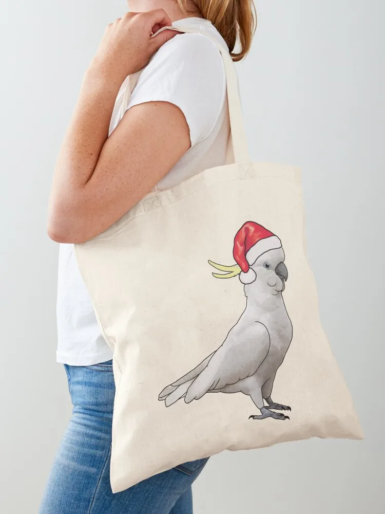 

Xmas Cockatoo Tote Bag Canvas stote bag bags luxury women cloth bag woman personalized tote