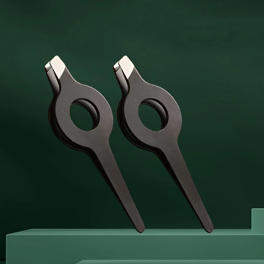 Pinça de ponta inclinada com alça oca, ferramenta de remoção de pelos faciais e sobrancelhas de aço inoxidável, para homens e mulheres, aço inoxidável, 1 peça