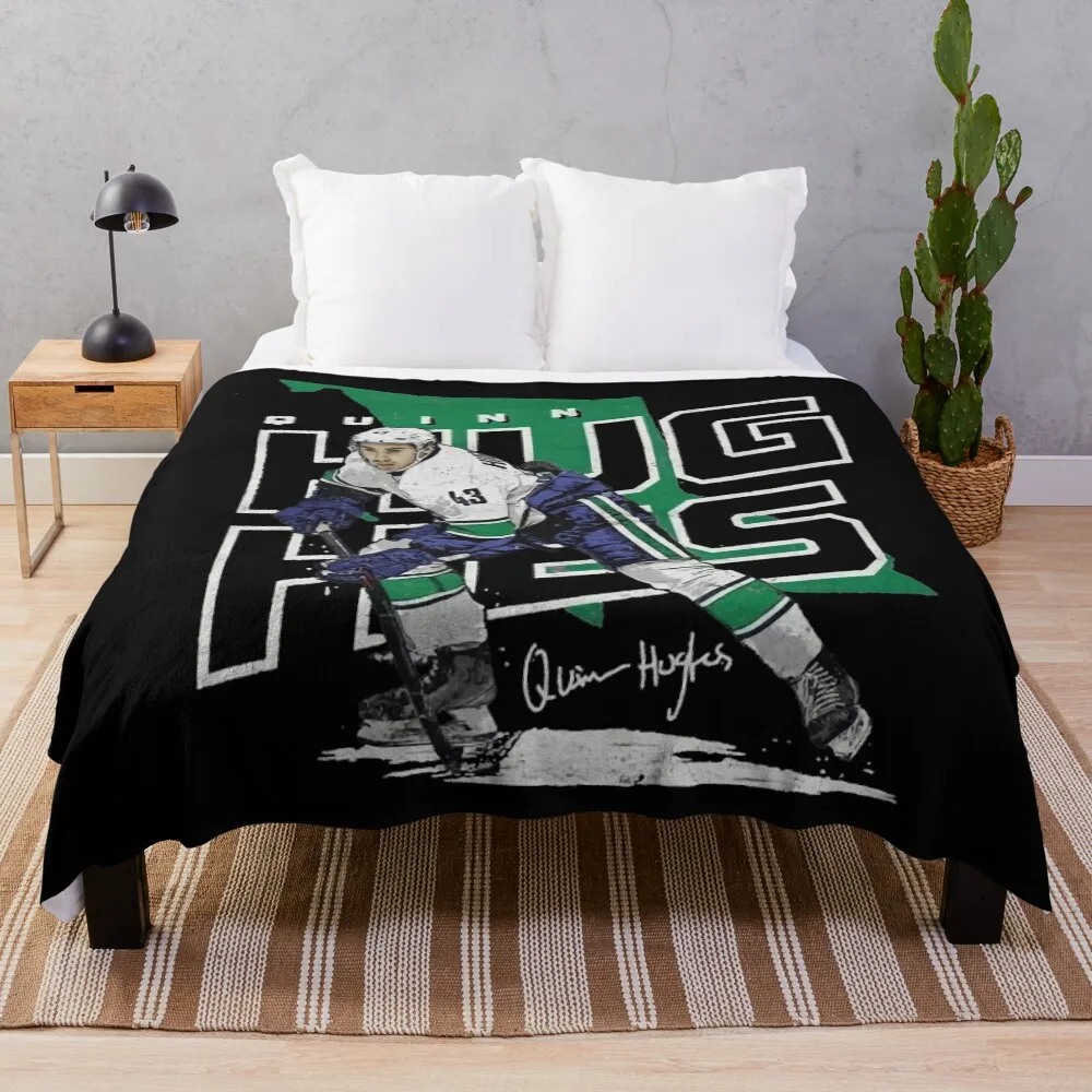 

Quinn Hughes Throw Blanket