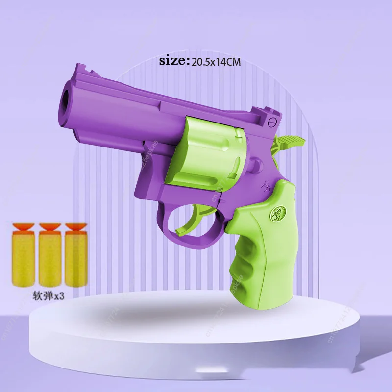 Magnum Zp-5 357 langer Legierungs-Revolver, weiche Kugel, kann gefeuert werden, Pistole, Junge, Simulationsspielzeug, Wiederholpistole