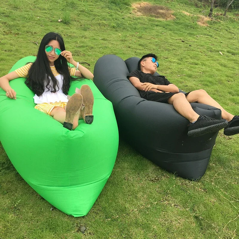 

Portable Inflatable Chair Outdoor Beach Relaxing Armless Chaise Lounge Comfortable Camping Strandliegen Reclining Loungers