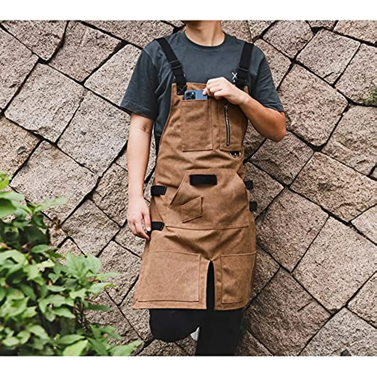 Outdoor Originality Apron Multi-functional Pocket Hairdresser Woodworking Overalls Repair Machinist Tools Waterproof Long Apron