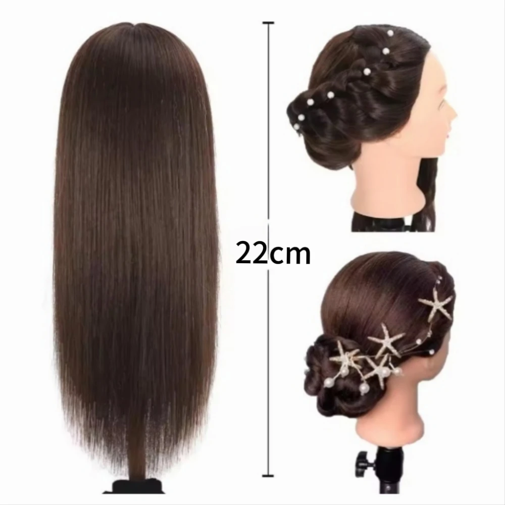 Mannequin Head 80% Human Hair 22