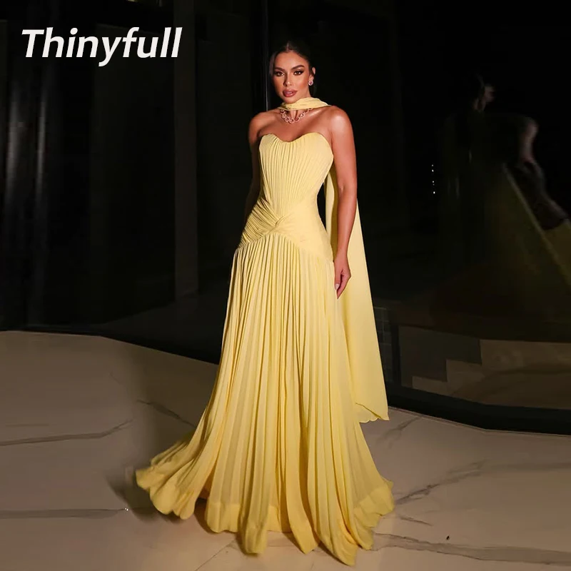 

Тонкие шифоновые платья для выпускного вечера трапециевидной формы, милое вечернее платье без рукавов, плиссированное платье в праздничном стиле, Robe De Soirée по индивидуальному заказу