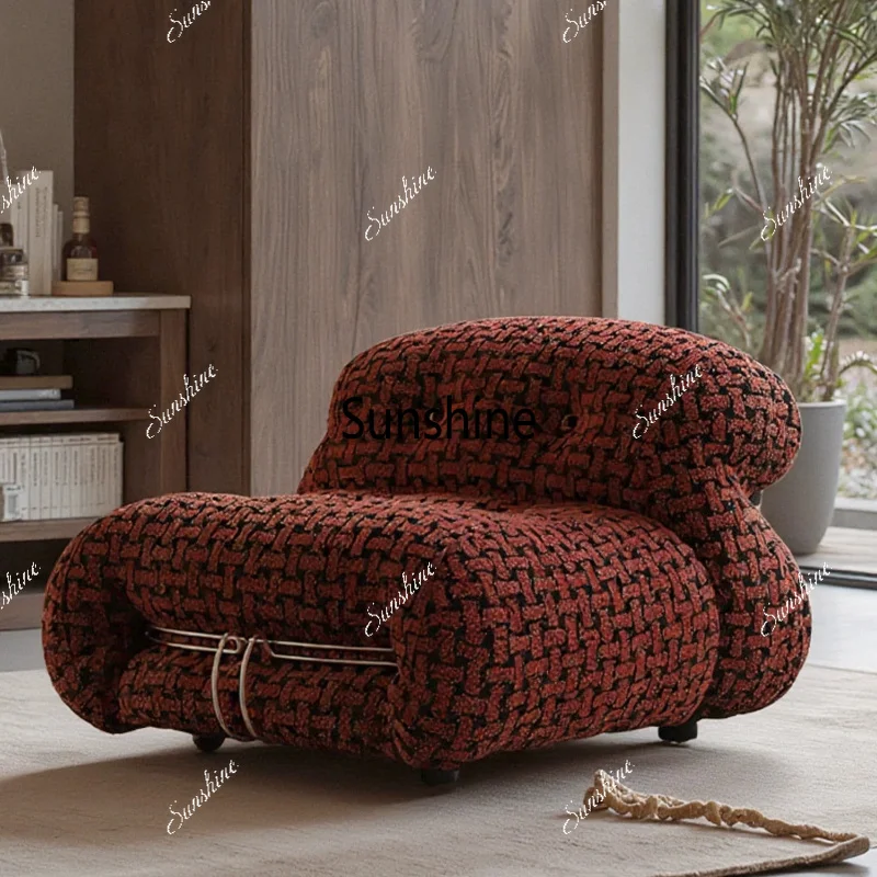 Bauhaus style single sofa chair light luxury high sense leisure lazy sofa