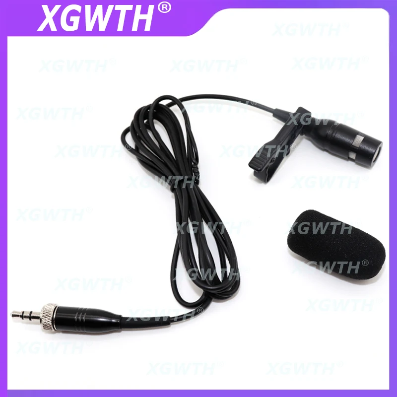 

Uinidirectional Lavalier Microphone For Sennheiser Wireless BodyPack 3.5mm Lockable Mic Meeting Room Video Condenser Lapel Mic