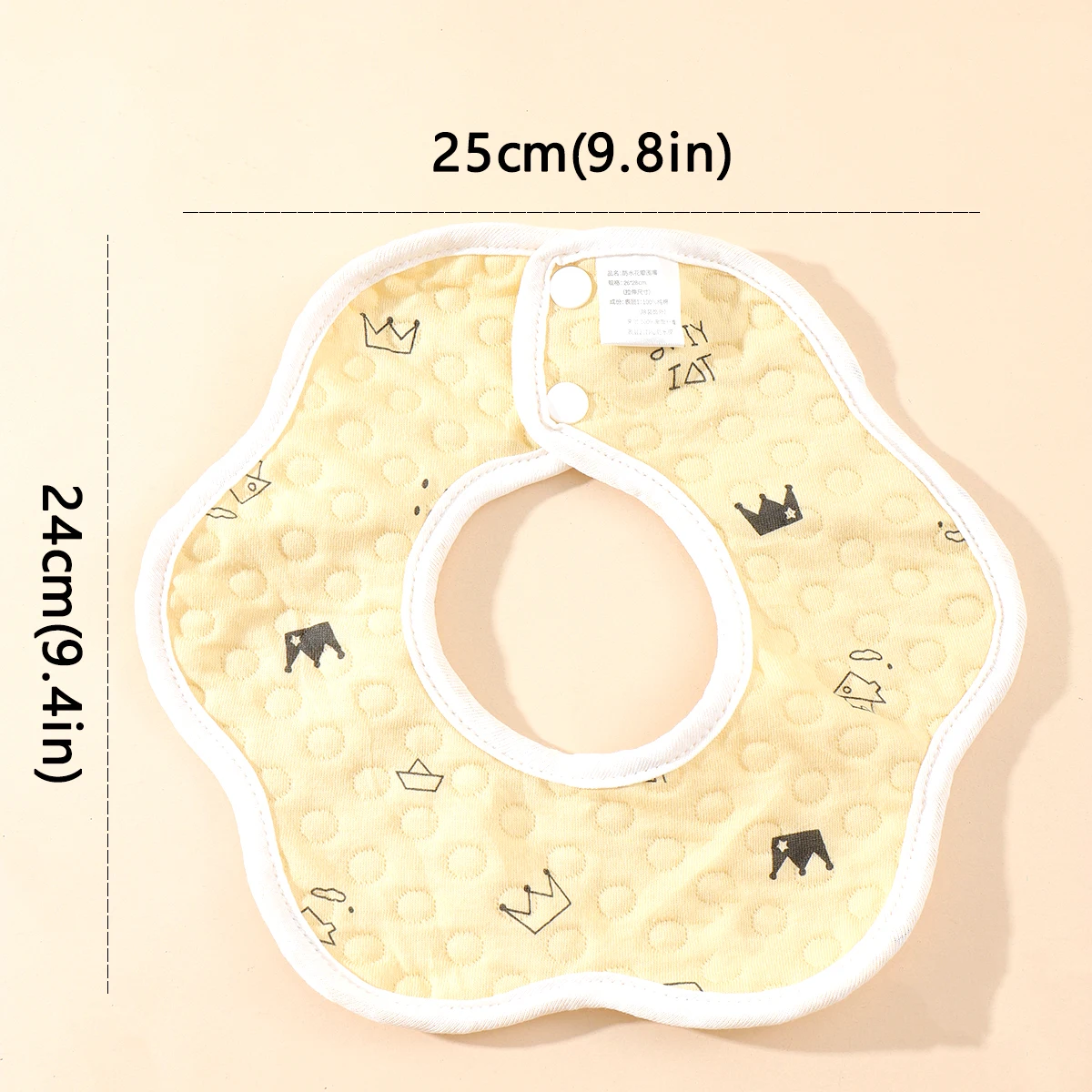 2/3pcs Baby Feeding Bibs 6 Layers Cotton Petal Infants Saliva Towel Summer Newborn Toddler Soft Burp Cloth Kid Bib 360 Degree