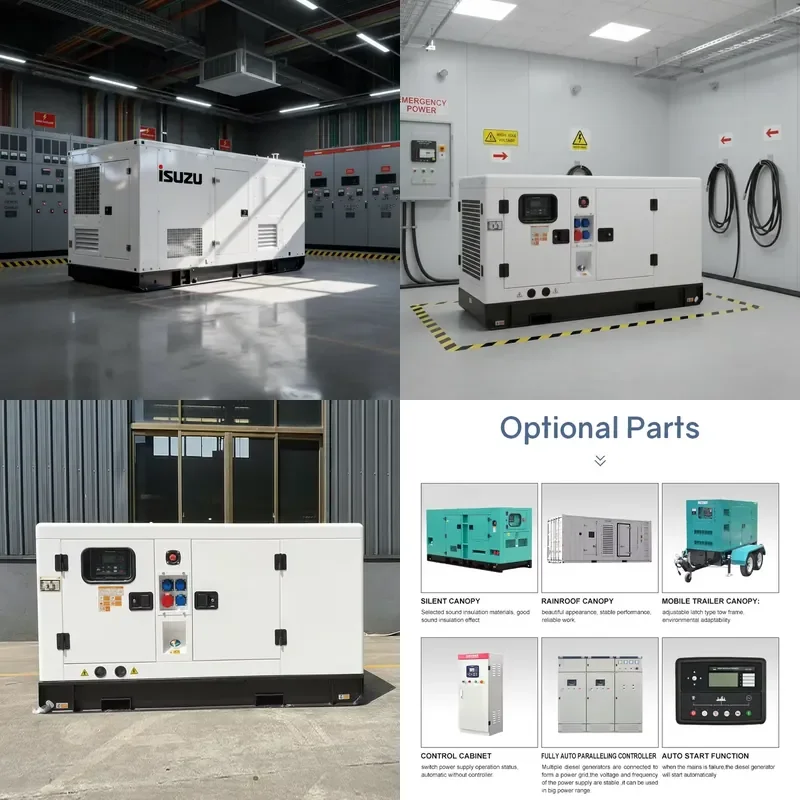 Power Industrial Generator with cummin Weichai Perknis Engine 20kw 30kw 50kw 25kva 30kva 38kva Silent Generators