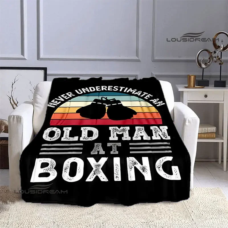 3D Boxing Printing Blanket blankets for beds Flange Warm blanket Home travel blankets bed linings birthday gift